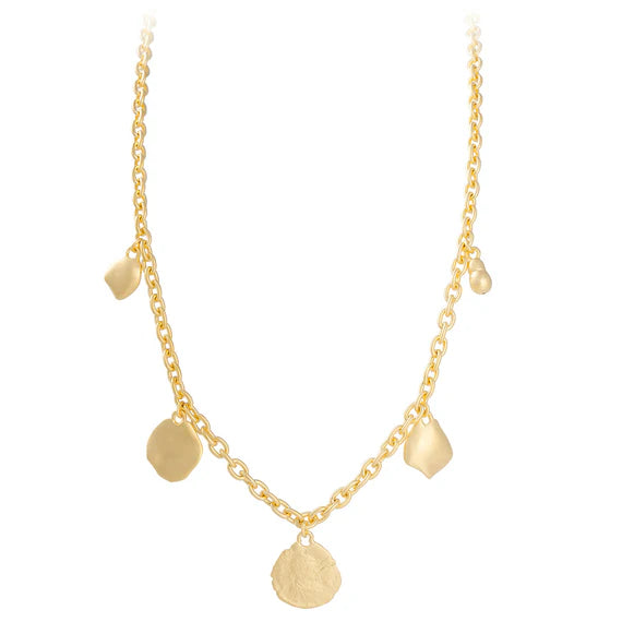 Gold Nomad Charm Necklace