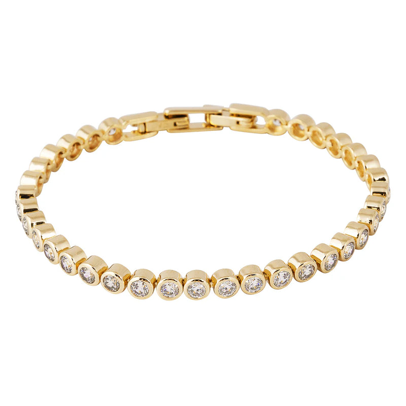 Bezel Set Tennis Bracelet