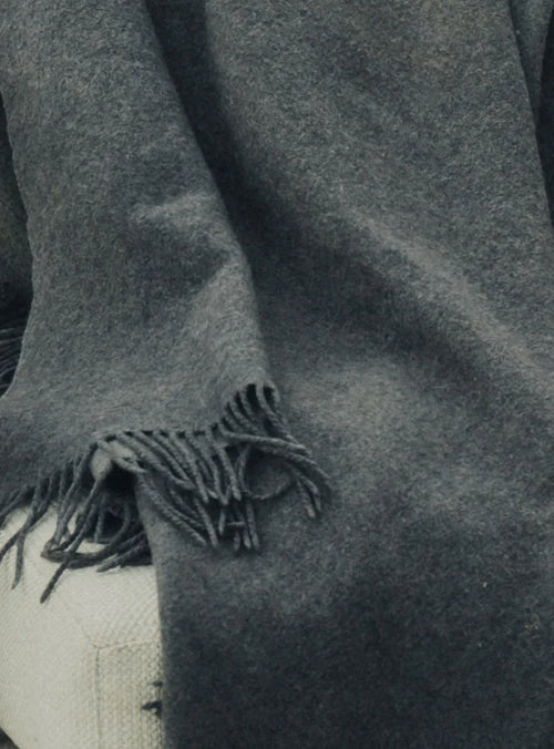 Merino Wool Throw | Grey