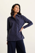 Primrose Shirt Pima | Navy