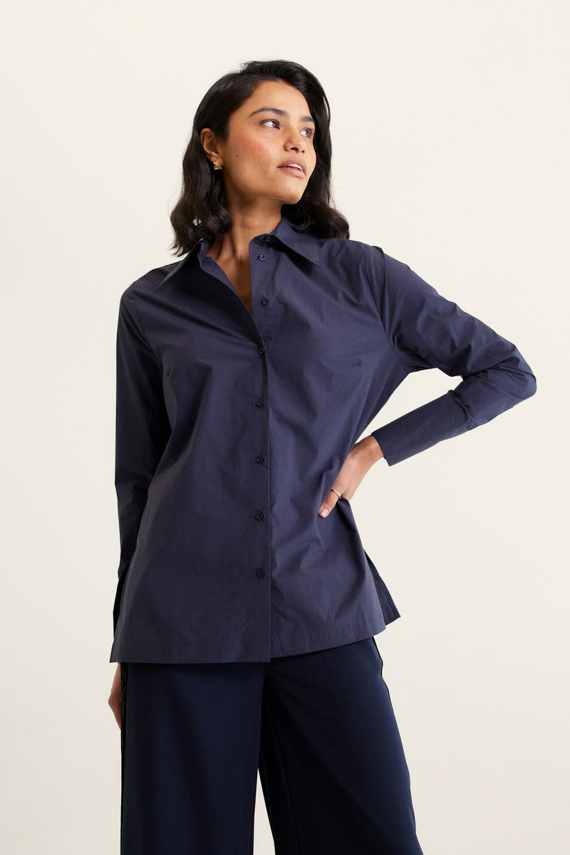 Primrose Shirt Pima | Navy