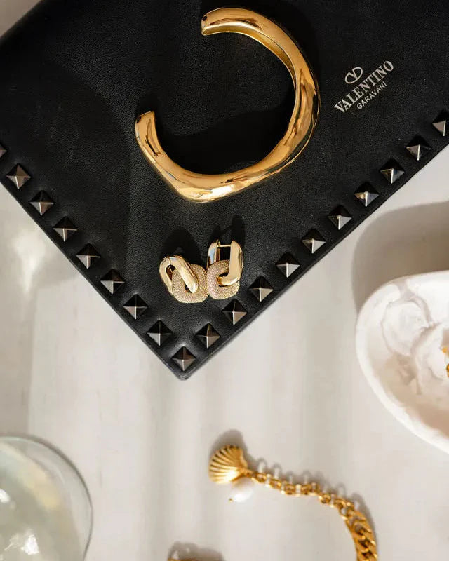 Estelle Diamante Encrusted Hoops
