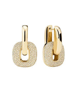 Estelle Diamante Encrusted Hoops