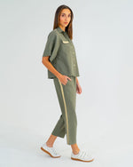 Leah Tapered Trouser | Khaki