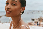 Aquamarine Pearl Drop Earring