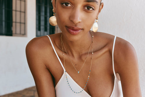 Blue Grotto Orb Necklace
