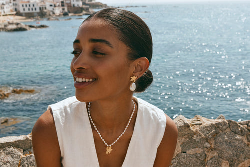 Starfish Pearl Necklace