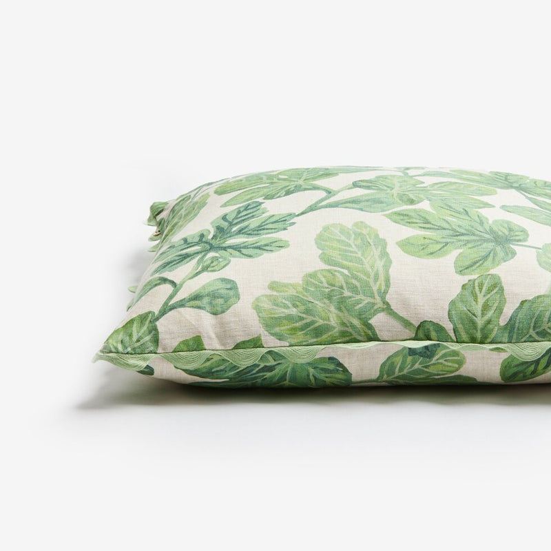 Fig Green Cushion Square