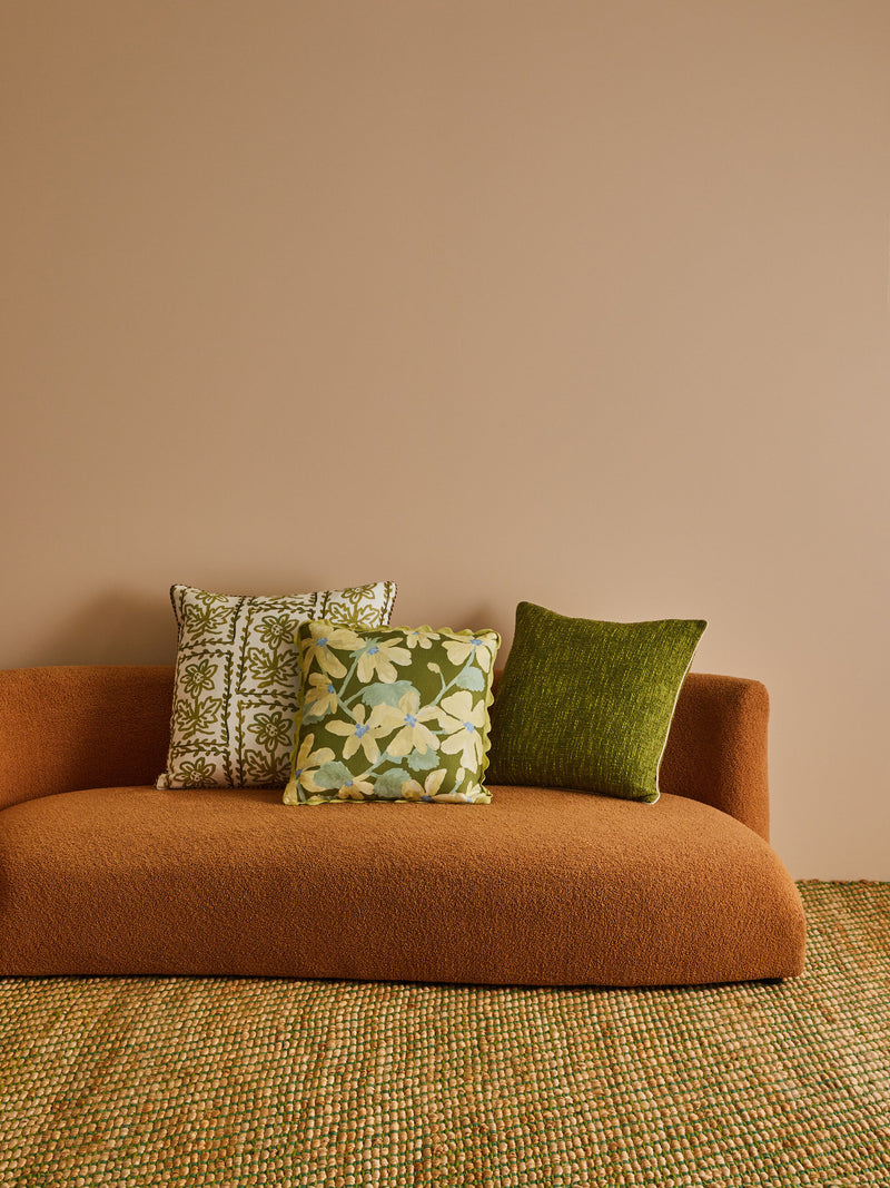 Daisy Olive Cushion