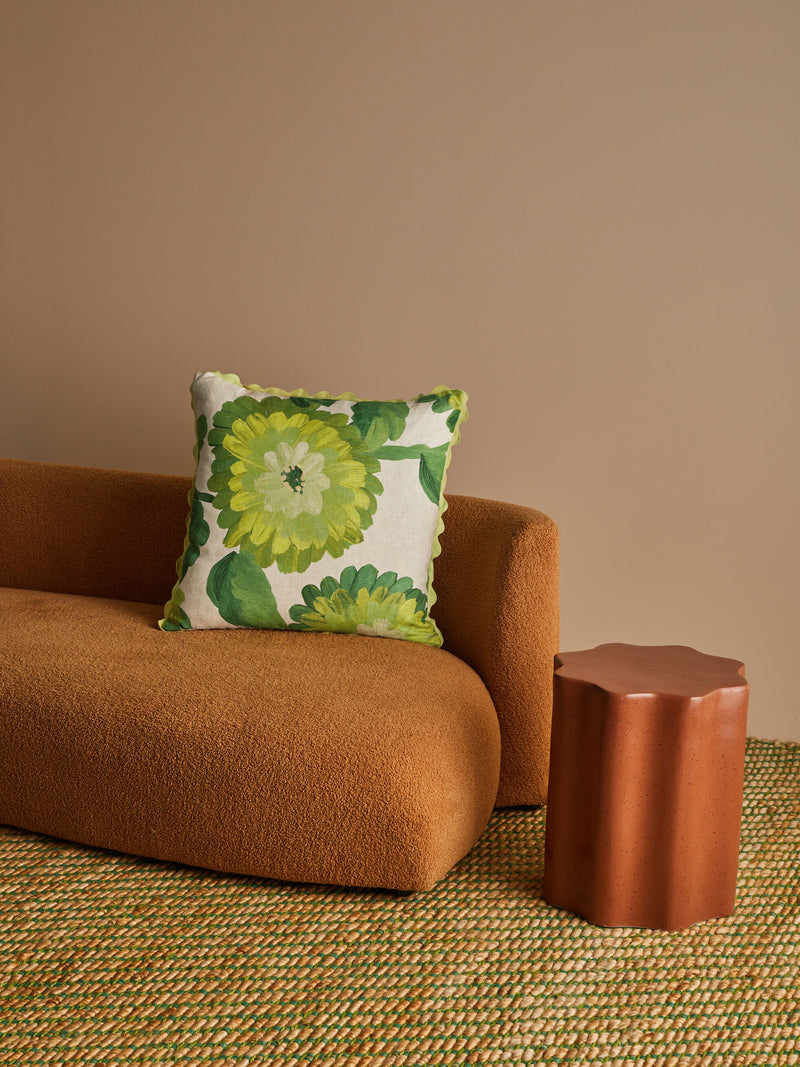 Dahlia Green Cushion