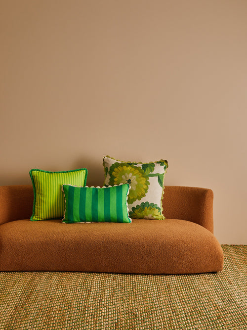 Dahlia Green Cushion