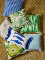 Dahlia Green Cushion