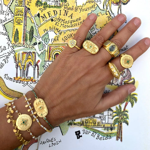 Beldi bracelet with Pearl on cord