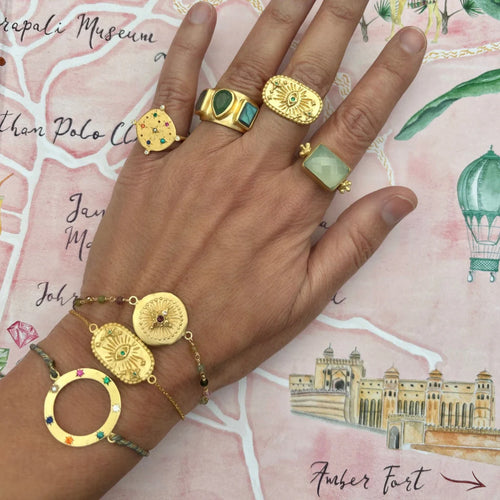 Haveli Multi Tourmaline pendant Tourmaline chain