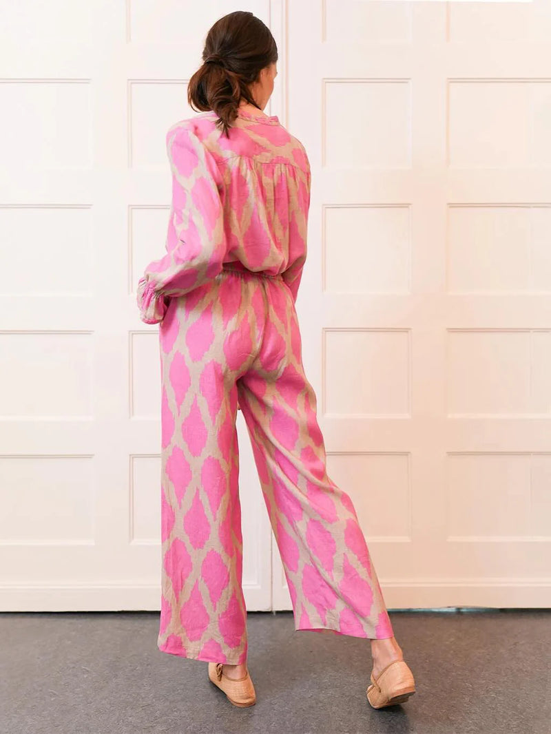 Fennel Pants | Ikat Pink