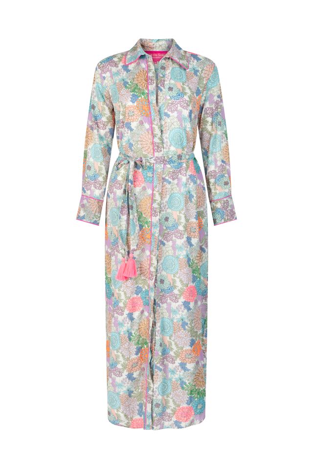 Green Rosa Blue Buttondress | Multi