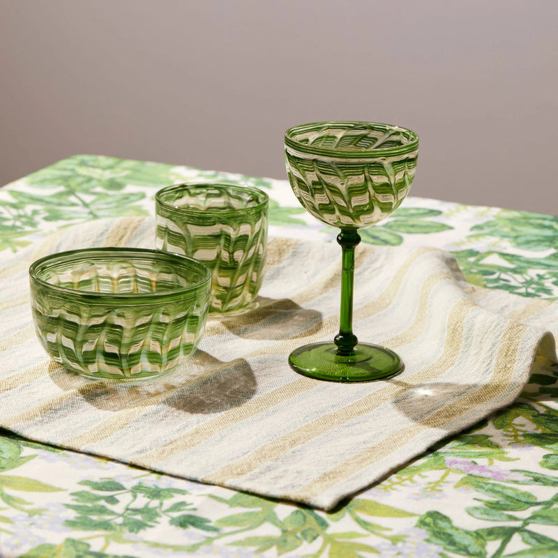 Watercolour Green Coupes (set of 2)