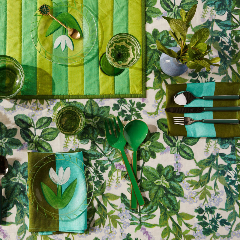 Watercolour Green Coupes (set of 2)