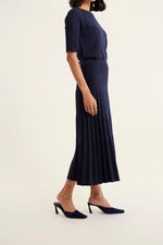 Barney Skirt Lurex | Navy