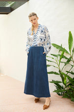 Chloe Bird Blouse | White