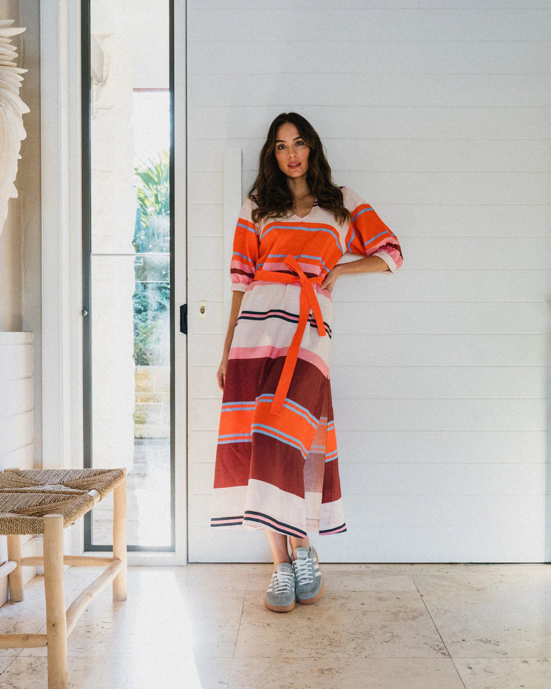 Geneva Dress | Wide Stripe