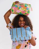 Quilted Cotton Toiletry Purse