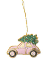 Festive Pink Car Decoration
