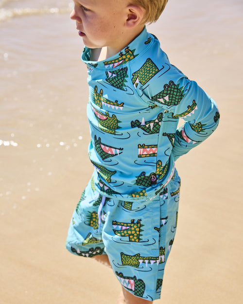 Crocodile Rock Green Boardies