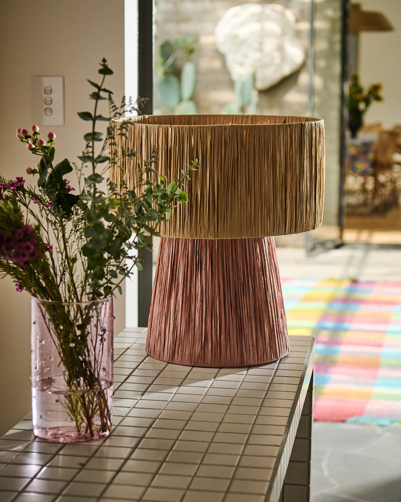 Raffia Lamp