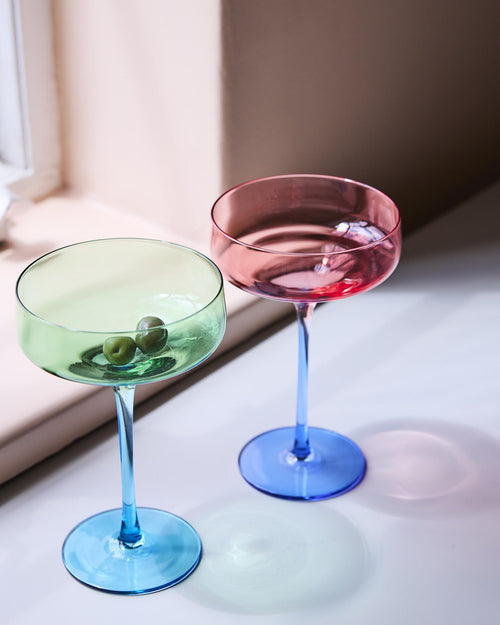 Blue Robin Margarita Glass | 2P Set
