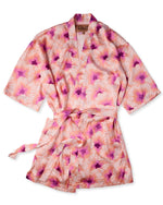 Hibiscus Peach Eco Satin Robe