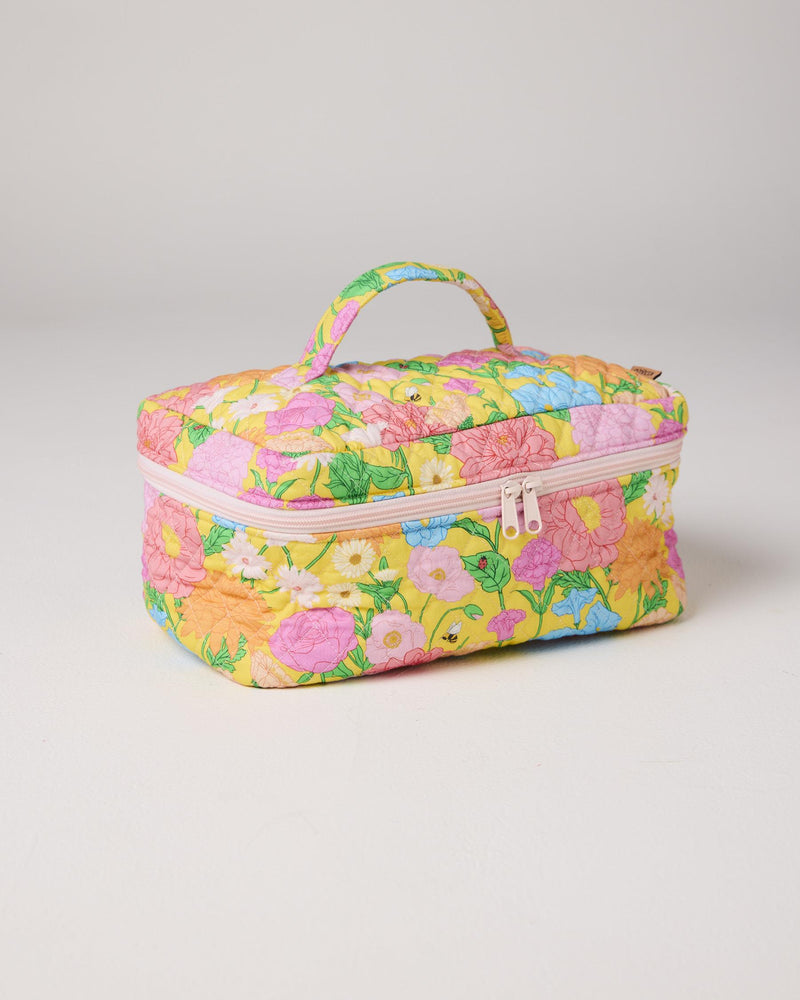 Quilted Cotton Toiletry Case
