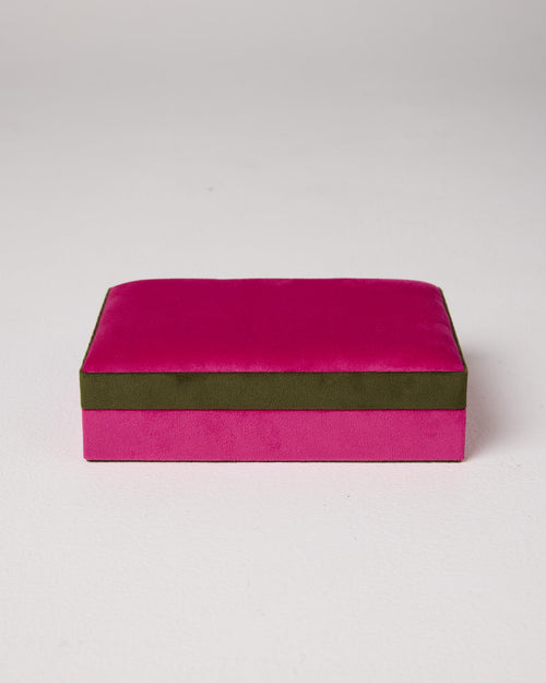 Prickly Pear Velvet Jewellery Box | Small