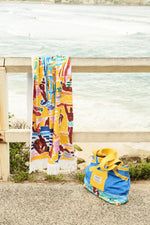 Kip&Co X Ken Done Beach Life Terry Beach Towel One Size