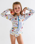 Aussie Road Trip Long Sleeve Bathers