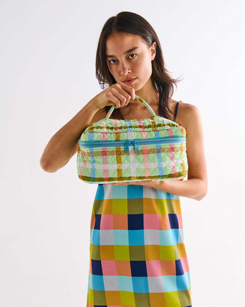 Quilted Cotton Toiletry Case