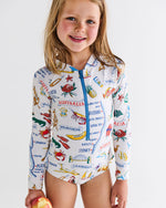 Aussie Road Trip Long Sleeve Bathers