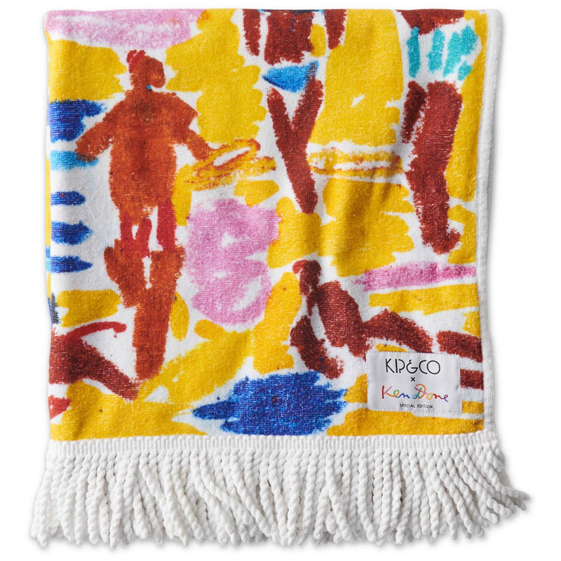 Kip&Co X Ken Done Beach Life Terry Beach Towel One Size