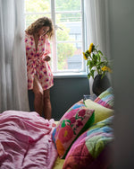 Hibiscus Peach Eco Satin Robe