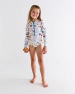 Aussie Road Trip Long Sleeve Bathers