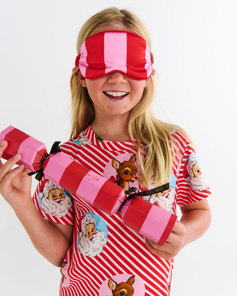 Santa Baby Eco Satin Bon Bon Eye Mask 4P Set