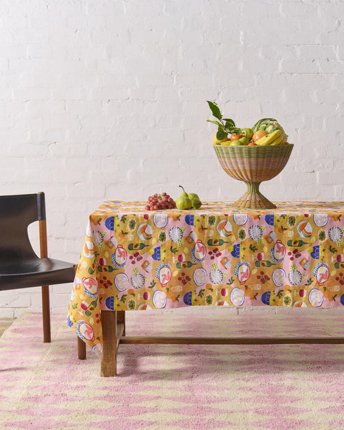 Supper Linen Tablecloth | Large Rectangular