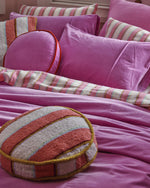 Pink Ambition Velvet Pea Cushion One Size