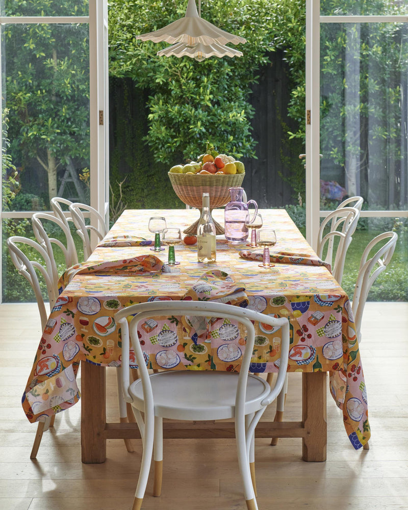 Supper Linen Tablecloth | Large Rectangular