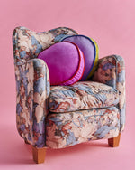 Pink Ambition Velvet Pea Cushion One Size