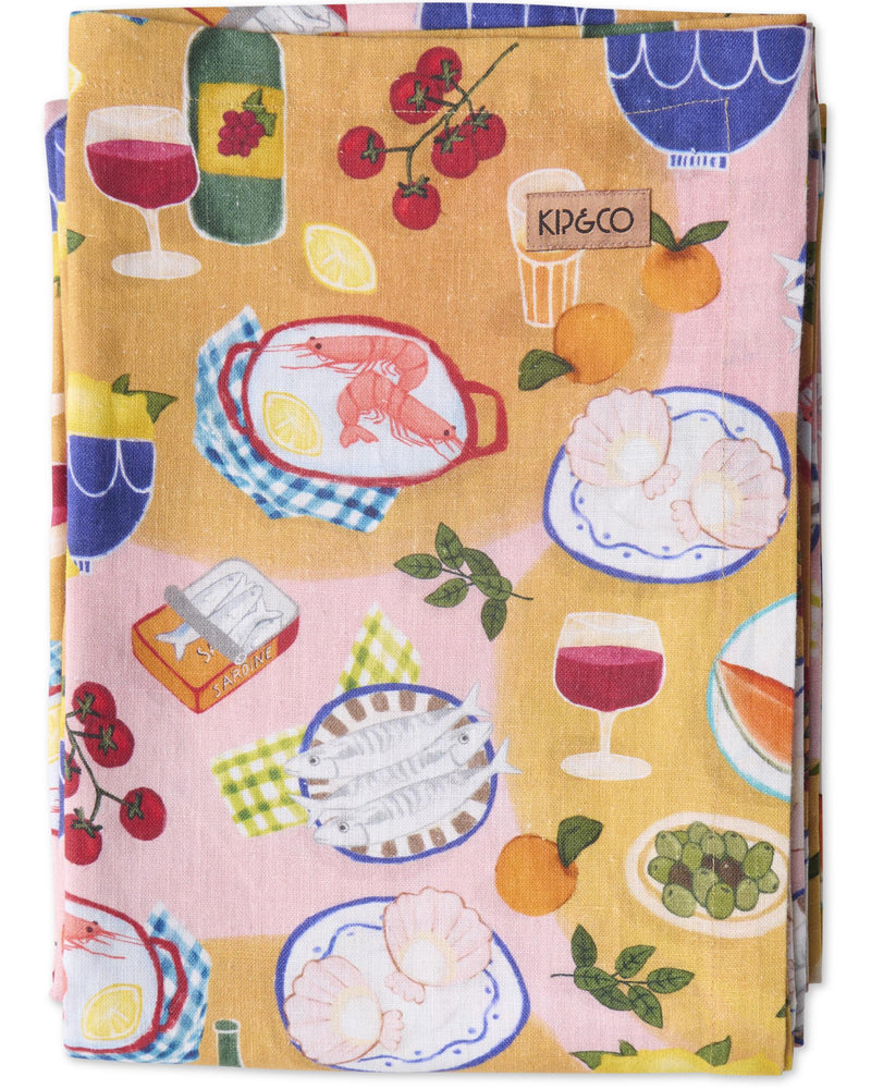Supper Linen Tablecloth | Large Rectangular