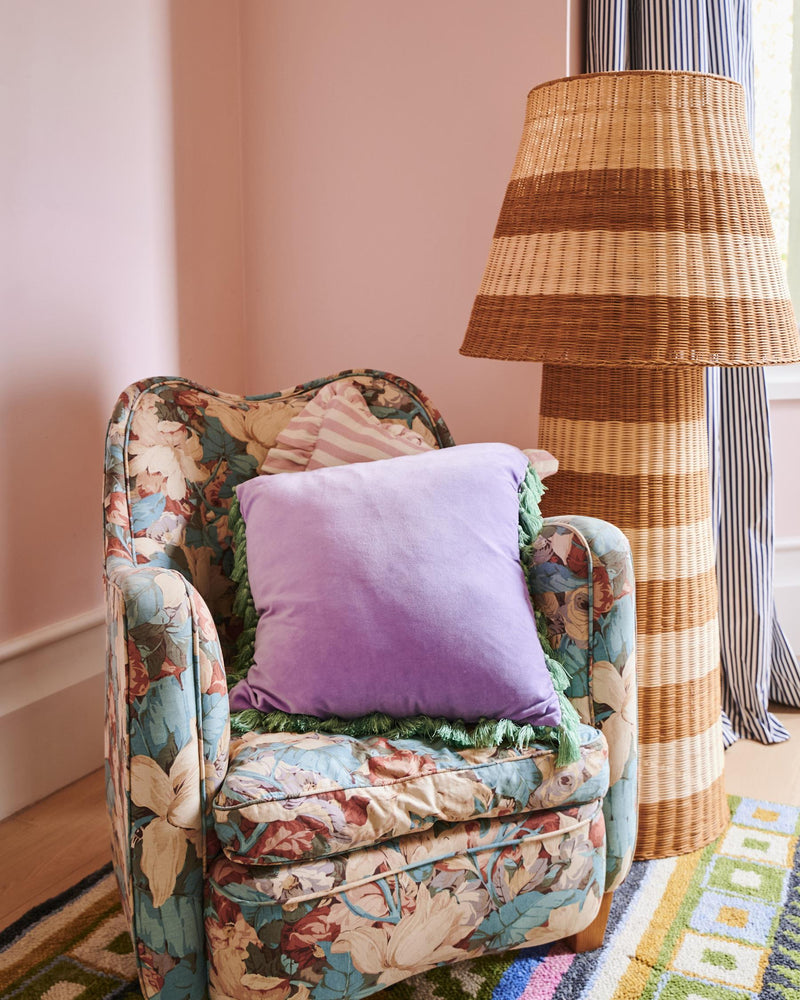 Wisteria Lane Velvet Tassel Cushion One Size