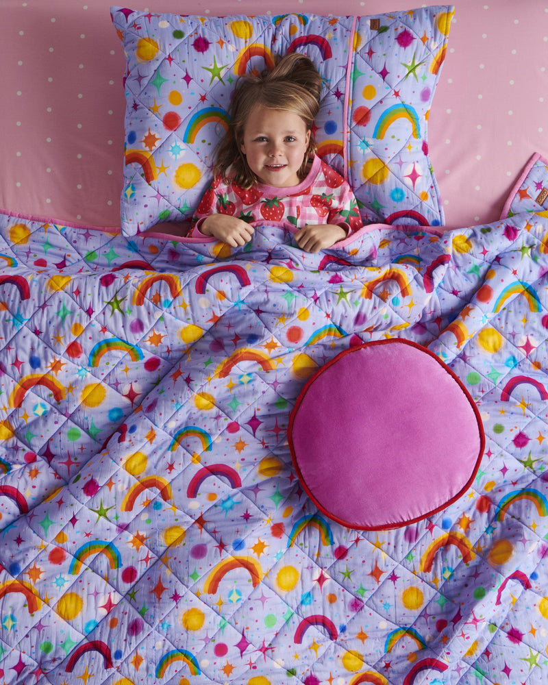 Pink Ambition Velvet Pea Cushion One Size