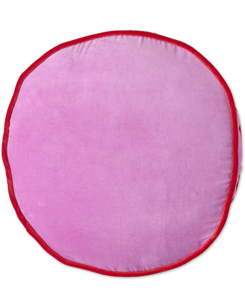 Pink Ambition Velvet Pea Cushion One Size