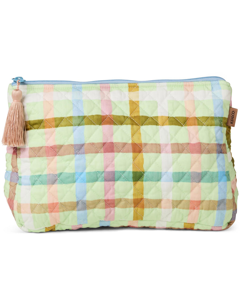 Quilted Cotton Toiletry Purse
